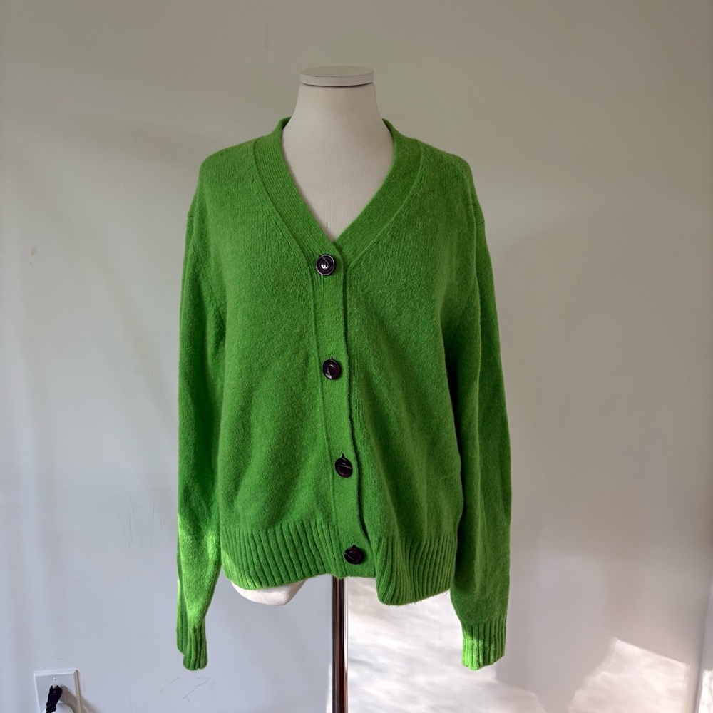 NWT Soeur Lime Green Wool Blend Cardigan